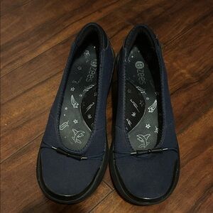 Bzees Dark Blue Slip-On Flats